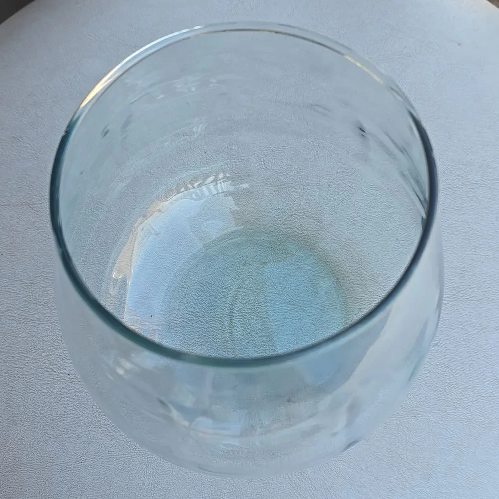 BLOWN GLASS  TERRARIUM - or VASE -  approx 6 inches tall